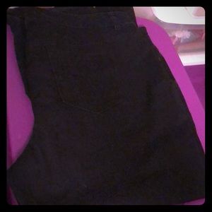 Women’s black straight leg jeans